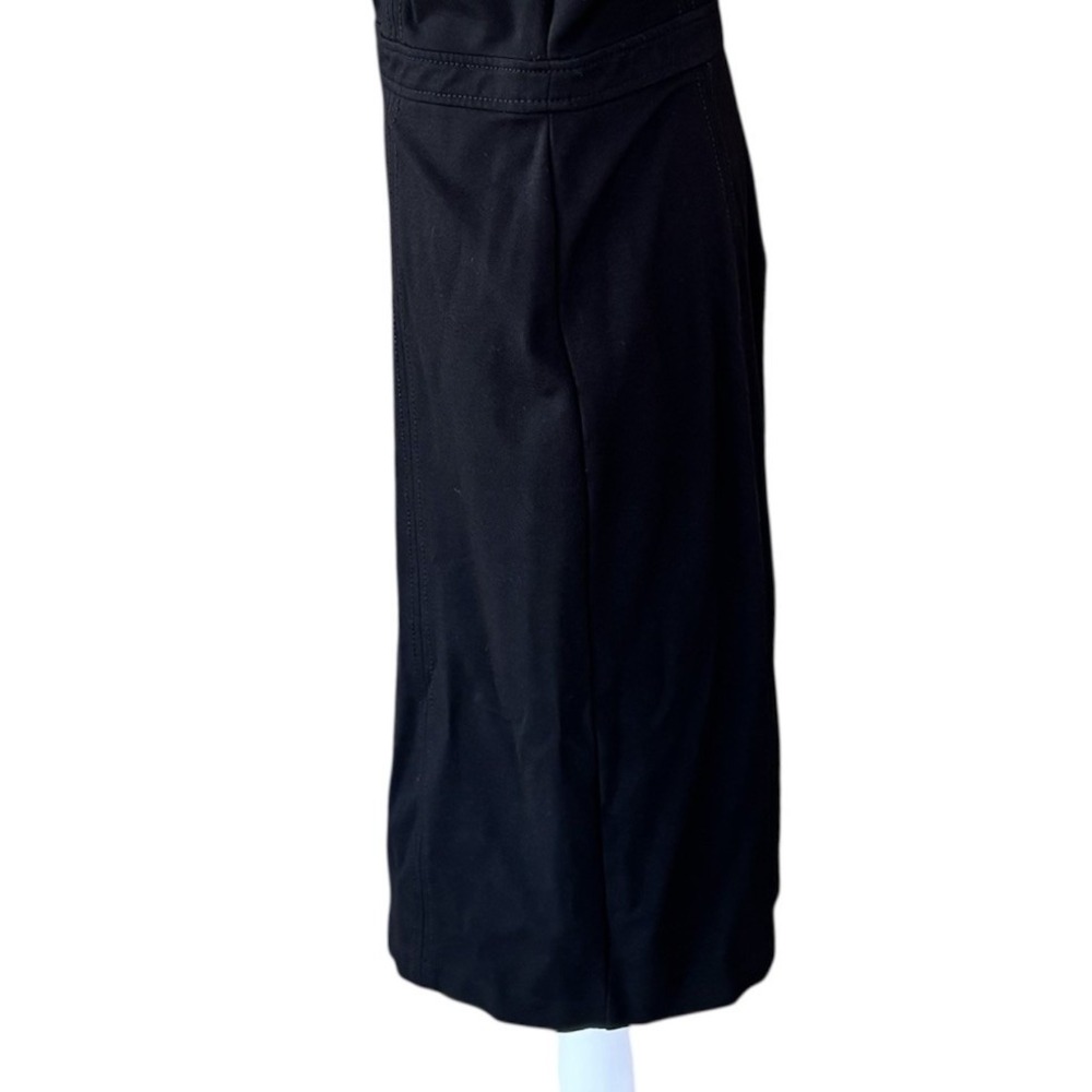 Talbots Black Cocktail Sheath Dress Womens 12 Sleeveless Classic Timeless Office - Picture 7 of 11